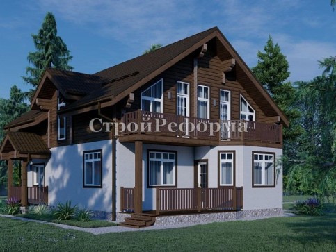 Комбинированный дом с сауной "Скандинавский"