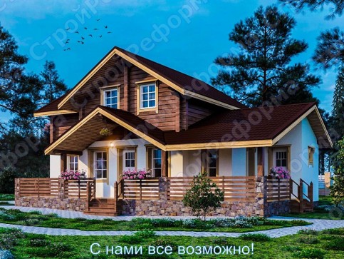 Комбинированный дом "Шале Мини-2"