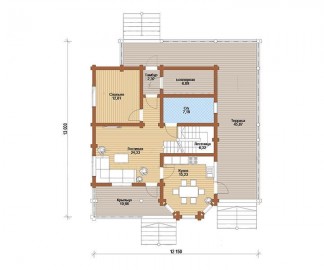 Проект: Проект дома "Форест", план 1 этажа