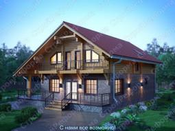 Проект Венеция комбинированный дом