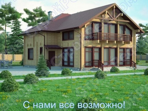 "Брусовой-290"проект дома из профилированного бруса